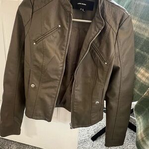 Brown “leather” jacket